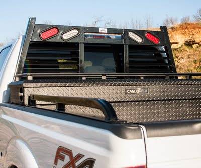 Roughneck - Roughneck   Bolt On Rail   Full Angle 23" Toolbox Cut  w/Tie Rail   8' Long Bed 2017+ F250/F350 (BHRTBLB-F17B)