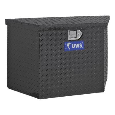 UWS - UWS 34in. Aluminum Trailer Chest Box Chest Black (TBV-34-BLK)