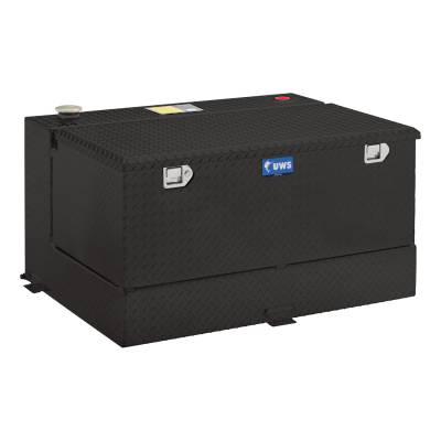 UWS - UWS Aluminum Transfer Tank 100 Gallon Combo Tank Black (TT-100-COMBO-BLK)