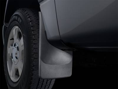 Weathertech - WeatherTech No Drill MudFlaps Fits models with fender lip molding; running boards or sidesteps positioned less that 2" from the front wheel may interfere with fitment Black 2015 - 2020 Ford F-150 110044