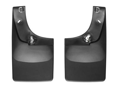 Weathertech - WeatherTech No Drill MudFlaps Fits 1500 models Black  2014 + GMC Sierra/Sierra Denali 120036