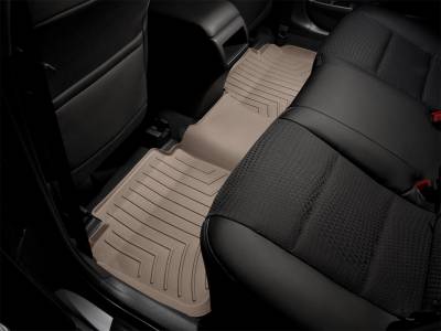 Weathertech - WeatherTech Rear FloorLiner Fits Double Cab only; trim needed for bench seating Tan 2014 - 2019 Toyota Tundra 450939