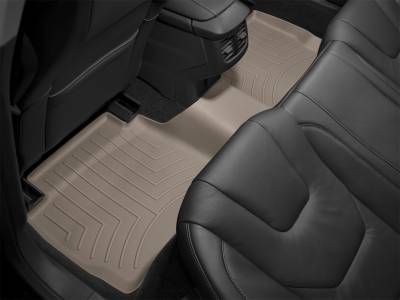 Weathertech - WeatherTech Rear FloorLiner Fits vehicles with 2nd row Buckets, does not fit Hybrid: Includes center isle piece Tan 2007 - 2013 Chevrolet Tahoe 452353