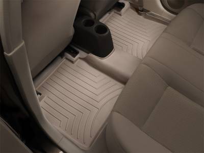 Weathertech - WeatherTech Rear FloorLiner SuperCrew; fits vehicle with 1s row bench seats Tan 2015 - 2020 Ford F-150 456974