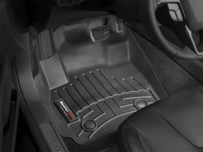 Weathertech - WeatherTech Front FloorLiner Fits Crew Cab, not designed or recommended for models equipped with vinyl flooring  Black 2015 - 2022 Chevrolet Colorado 447511