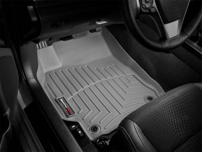 Weathertech - WeatherTech Front FloorLiner Fits models without 1st row under seat heating vents;  Does not fit models with floor-mounted 4x4 shifter; Fits vehicles equipped with dual floor posts Grey 2009 - 2014 Ford F-150 466131