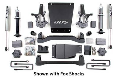 BDS - BDS Suspension Lift Kit  4in Front/3in Rear Block (184H)
