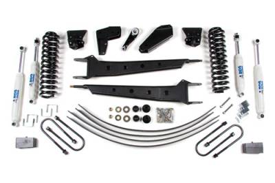 BDS - BDS Suspension Lift Kit  4in Front RA Std Cab/2in Rear Spring (502H)
