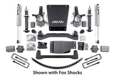 BDS - BDS Suspension Lift Kit  6in Front/5.5in Rear Block & AAL (176H)