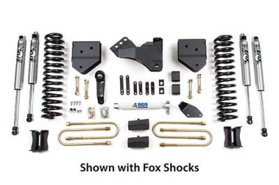 BDS - BDS 6 Inch Lift Kit w/NX2 Shocks and 5" Rear Block for Ford F250/F350 Super Duty w/o Overloads (05-07) 4WD Diesel (349H)