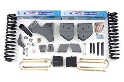 BDS - BDS 6 Inch Lift Kit w/NX2 Shocks and Block Kit for Ford F250/F350 Super Duty w/o Overload (08-10) 4WD Diesel (558H)