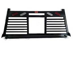 Roughneck - Roughneck   Headache Rack    Short Angle Split Louver    w/ Lights 1994-2019 RAM 1500/2500/3500 (BHRSASLWL-D)