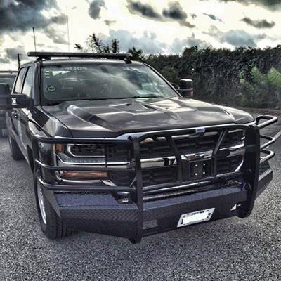 Roughneck - Roughneck    Diamond  Front Bumper   2016-2019Classic  Silverado 1500 w/Sensors  (BFERC16LD)