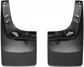 Weathertech - WeatherTech No Drill MudFlaps Fits vehicles with OEM Fender Flares/lip molding Black 2017 - 2020 Ford F-250/F-350/F-450/F-550 110066