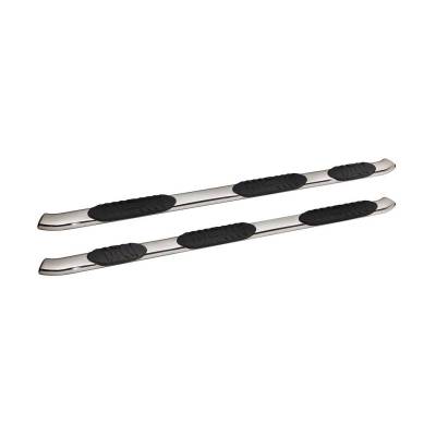Tuff Bar - TUFF BAR 5in Oval Wheel To Wheel Step Bar F-150 Supercrew Cab 09-14 5.5 Ft Stainless Steel (1-00346)