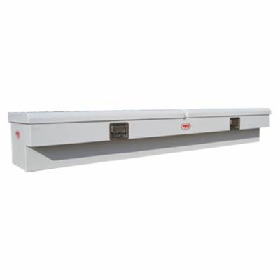 RKI - RKI 88" Steel Side Box-2 Lids Wide White (88SW)