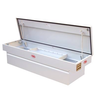 RKI - RKI Steel Cross Box Single Lid 30" Wide White-Fullsize Trucks (C63W)