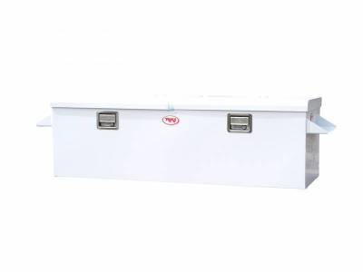 RKI - RKI Steel Chest Box Double Lid W/Mnts White F/8ft Beds (M60-2)