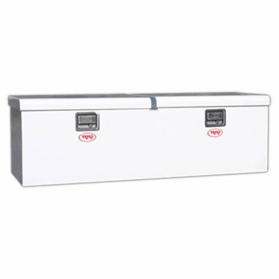 RKI - RKI Steel Chest Box Double Lid White F/8ft Beds (M60-2NM)