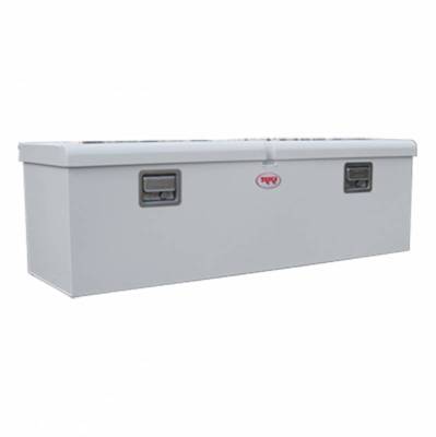 RKI - RKI Steel Chest Box Double Lid White F/Midsize Trucks (M54-2NM)