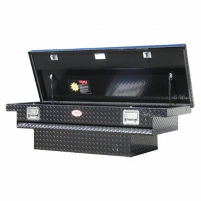 RKI - RKI Aluminum Cross Box Single Lid Low Profile Deep Black-Compact/Mid Size (C56LPDAB)