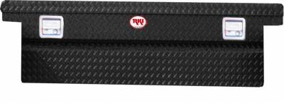 RKI - RKI Aluminum Cross Box Single Lid Low Profile Deep Black-Fullsize Trucks (C63LPDAB)