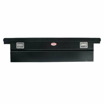 RKI - RKI Steel Cross Box Single Lid Low Profile Deep Black-Fullsize Trucks (C63LPDB)