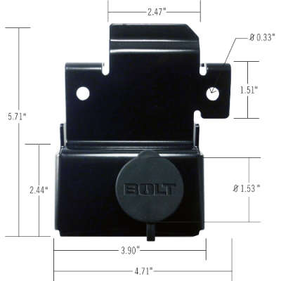 BOLT - BOLT   Jk Hood Lock  (7026128)