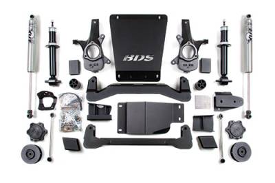 BDS - BDS 4 Inch Lift Kit w/NX2 Shocks and 2' Rear Coil Spacer for Chevy/GMC Avalanche, Suburban, Tahoe, or Yukon 1500 (07-14) 4WD (188H)