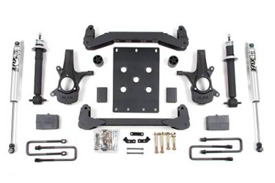 BDS - BDS 4 Inch Lift Kit w/NX2 Shocks and 5" Rear Block for Chevy Silverado or GMC Sierra 1500 (07-13) 2WD (186H)