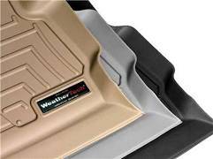 Weathertech - WeatherTech Rear FloorLiner 1st Row Bench seats; Double Cab Tan 2019 - 2024 Chevrolet Silverado 1500 4514366
