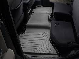Weathertech - WeatherTech Rear FloorLiner Crew Cab; 1st row bench seats; carpeted rear underseat storage, Not designed for vehicles equipped with vinyl floors Grey 2019 - 2024 Chevrolet Silverado 1500 4614363