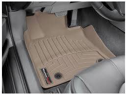 Weathertech - WeatherTech Front FloorLiner Fits models without 1st row under seat heating vents;  Does not fit models with floor-mounted 4x4 shifter; Fits vehicles equipped with dual floor posts Tan 2009 - 2014 Ford F-150 456131