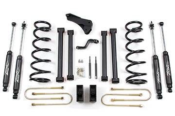 Zone - ZONE 5" 4-Link Lift Kit  -4WD Gas/Diesel  3-7/8" Rear Axle-  08 Ram 1500 Mega Cab/2500/3500   (ZOND10N)