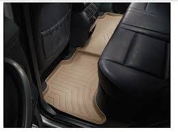 Weathertech - WeatherTech Rear FloorLiner Double cab; Bench 1st Row; Carpeted Rear Underseat Storage Tan 2019 - 2024 Chevrolet Silverado 1500 4514369