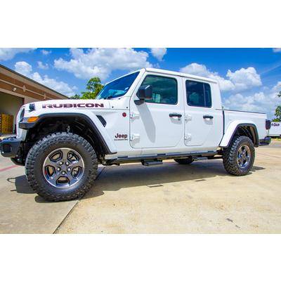 N-Fab - N-FAB RKR Step System 2020-2021 Wrangler Gladiator (JT) 4 Door All Beds Gas SRW Textured Black (J194TRKRS4)