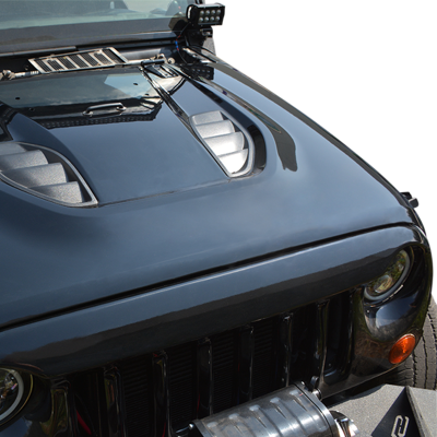 DV8 Offroad - DV8 - 10th  Anniversary  Replica  Hood    2007-2017   Wrangler JK  Rubicon    (HDMB07-TA)