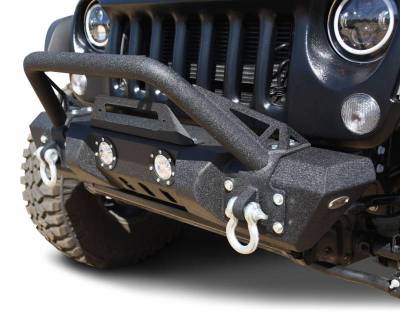 DV8 Offroad - DV8 - Front Bumper   w/ LED Lights   2007-2018  Wrangler JK   (FBSHTB-11)