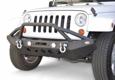 DV8 Offroad - DV8 - Front Bumper   w/ LED Lights 2007-2018  Wrangler JK  (FBSHTB-08)