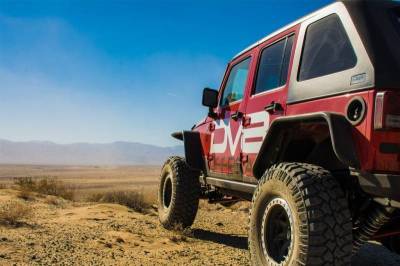 DV8 Offroad - DV8 - Flat Tube Fenders   (Front & Rear)   2007-2018  Wrangler  JK   (FENDB-02)