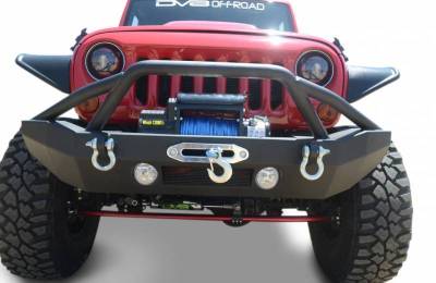 DV8 Offroad - DV8 - Front Bumper   w/ Fog Lights & LED 2007-2018 Wrangler  JK   (FBSHTB-14)