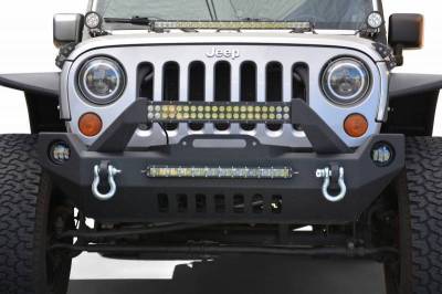 DV8 Offroad - DV8 - Front Bumper   w/ Fog Lights 2007-2018  Wrangler JK   (FBSHTB-17)