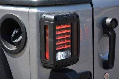 DV8 Offroad - DV8 - Horizontal LED   Tail Light 2007-2018 Wrangler  JK  (TLJK-01)