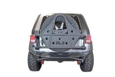 DV8 Offroad - DV8 - Rear Bumper  Full Length  w/Lights 2007-2018  Wrangler JK   (Works w/ TC-6)   (RBSTTB-14)