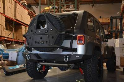 DV8 Offroad - DV8 - Rear Bumper   Full Length 2007-2018  Wrangler JK   (RBSTTB-09)