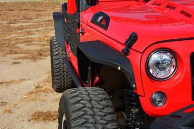 DV8 Offroad - DV8 - Slim  Fenders   )Front & Rear)   2007-2018   Wrangler JK   (FENDB-06)