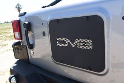 DV8 Offroad - DV8 - Tramp Stamp  Rear Tailgate   Cover Plate 2007-2018 Wrangler JK (TS01RJK)