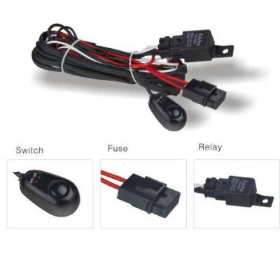 DV8 Offroad - DV8 - Wiring Harness w/relay and switch  (WIRE HARNESS)