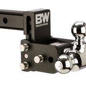 B&W - B&W   Tow & Stow  Tri Ball   2"  Hitch  3" Drop /3.5" Rise  Black  (TS10047B)