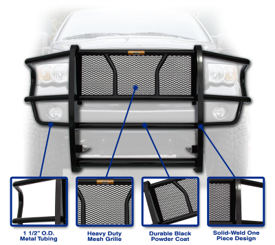 Roughneck - Roughneck  Grille Guard  (NO Sensors)  2021+  F150  (BGGRF21LD)